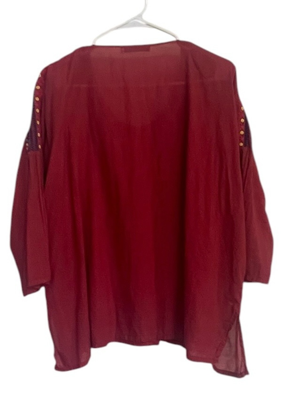 Johnny Was Claude Embroidered Peasant Blouse Tunic Top Boho Festival - Picture 4 of 11